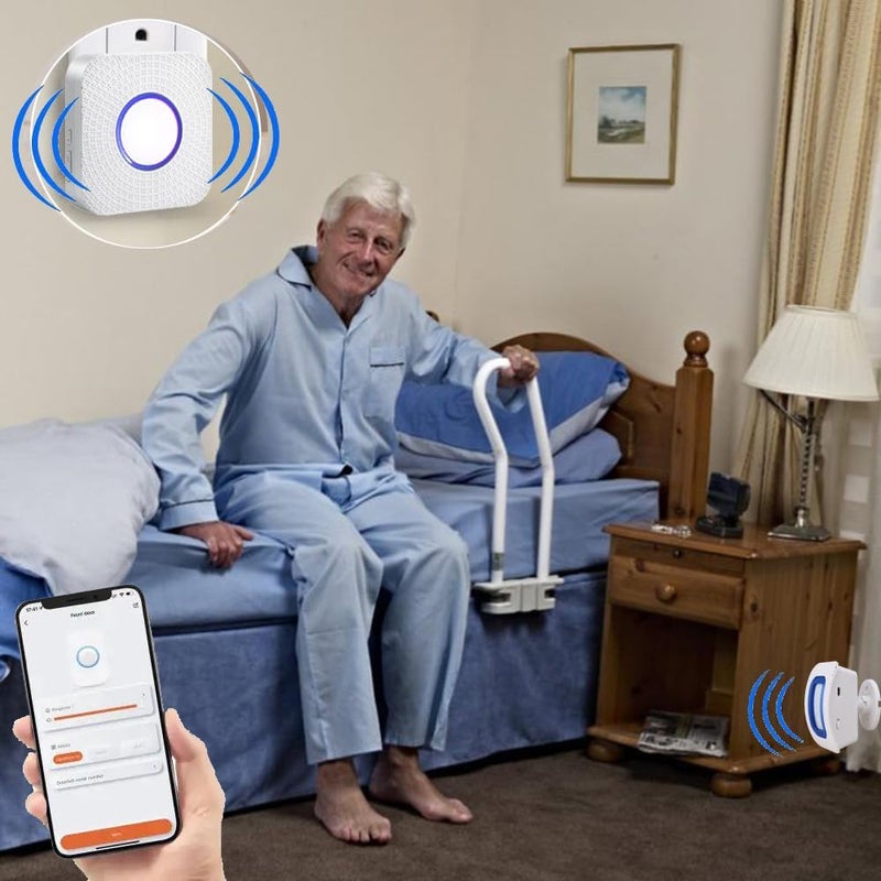 EverNary WiFi Smart Bed Sensor Alarm and Fall Prevention for Elderly/Adults/Seniors, Dementia,Wireless Caregiver Motion Sensor Alarm with App (only Supports 2.4GHz WiFi) - Image 2